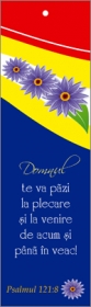 Semn de carte cu panglica tricolor - Domnul te va pazi Semn de carte cu panglica tricolor - Domnul te va pazi