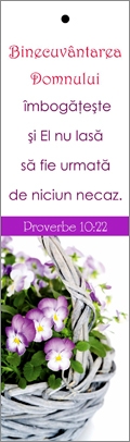 Semn de carte cu panglica alba - " Binecuvantarea Domnului imbogateste !" Semn de carte cu panglica alba - " Binecuvantarea Domnului imbogateste !"