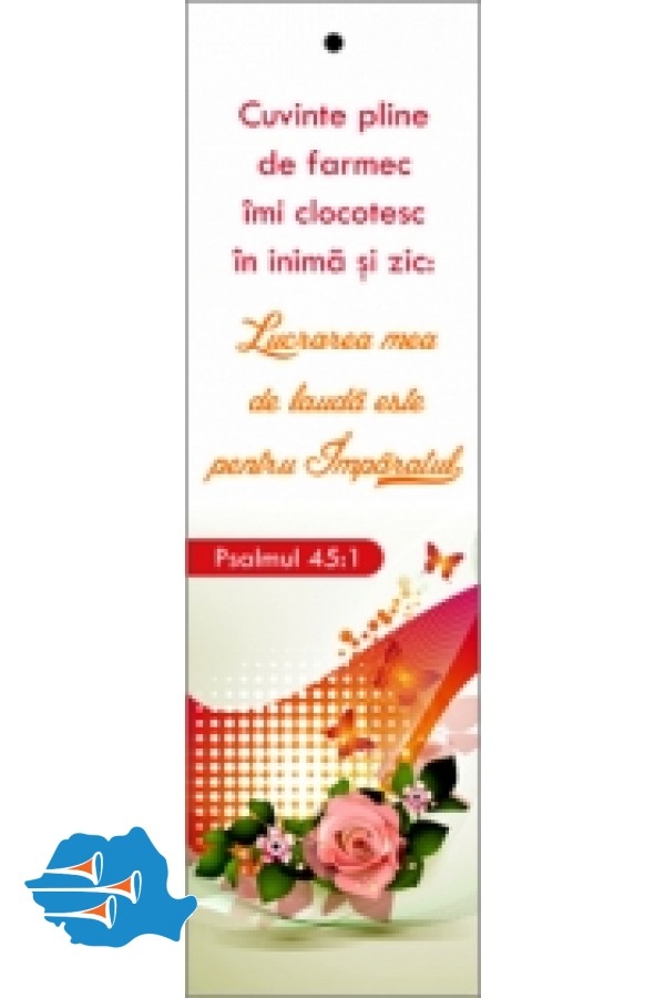 Semn de carte - Lucrarea mea de lauda este pentru Imparatul (Model 2) Semn de carte - Lucrarea mea de lauda este pentru Imparatul (Model 2)