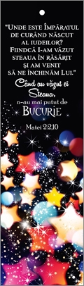 Semn de carte cu panglica mov - Verset:  " Unde este Împăratul de curând născut al iudeilor? ..."  Matei 2:2,10 Semn de carte cu panglica mov - Verset:  " Unde este Împăratul de curând născut al iudeilor? ..."  Matei 2:2,10