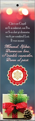 Semn de carte cu panglica gri deschis -  Verset: " Căci un Copil ni sa născut, un Fiu ni sa dat și domnia va fi pe umărul Lui; Îl vor numi: Minunat, Sfetnic, Dumnezeu tare, Părintele veșniciilor, Domn al păcii. " Isaia 9:6 Semn de carte cu panglica gri deschis -  Verset: " Căci un Copil ni sa născut, un Fiu ni sa dat și domnia va fi pe umărul Lui; Îl vor numi: Minunat, Sfetnic, Dumnezeu tare, Părintele veșniciilor, Domn al păcii. " Isaia 9:6