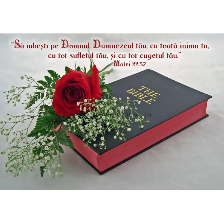 Poster versete - Sa iubesti pe Domnul Poster versete - Sa iubesti pe Domnul