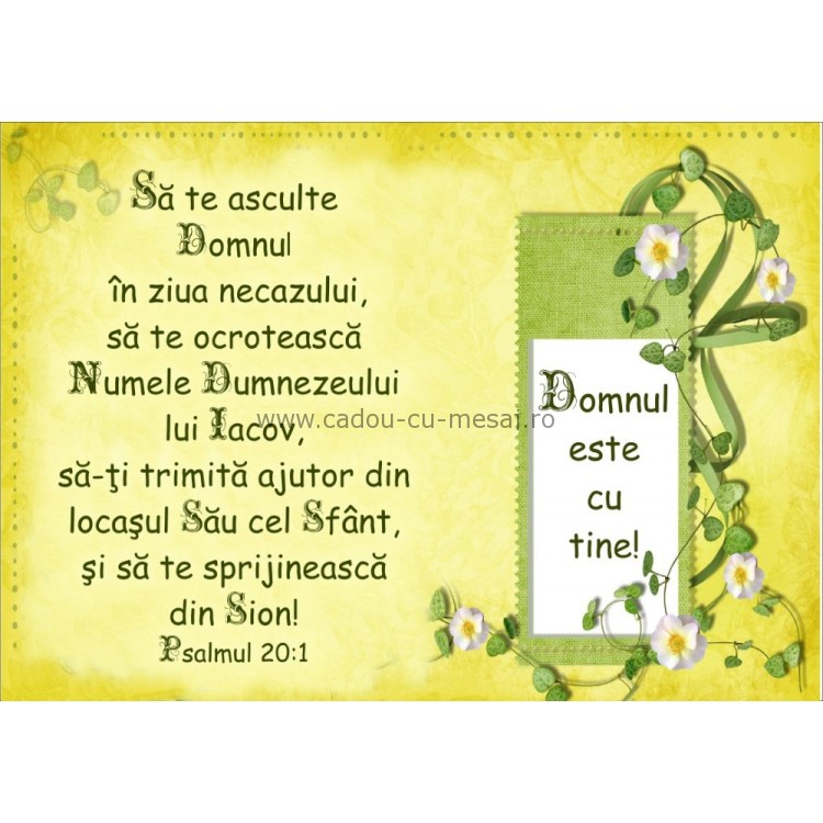 Poster versete - Sa te asculte Domnul Poster versete - Sa te asculte Domnul