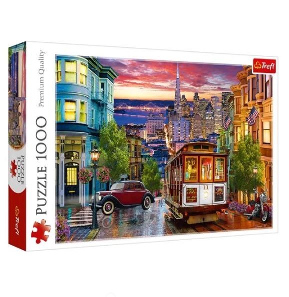 Puzzle Trefl - San Francisco Trolley, 1000 piese - Activitati pentru copii (5+) Puzzle Trefl - San Francisco Trolley, 1000 piese - Activitati pentru copii (5+)