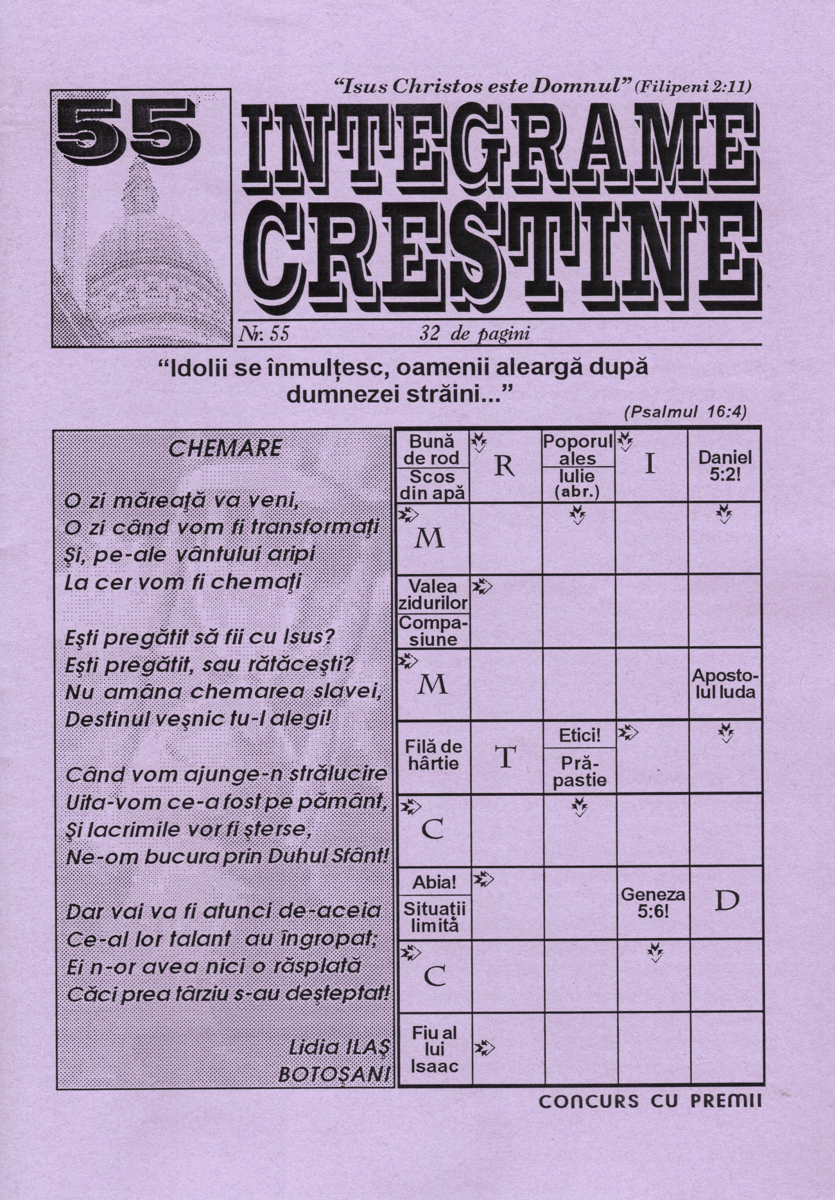Integrame crestine - nr. 55 Integrame crestine - nr. 55
