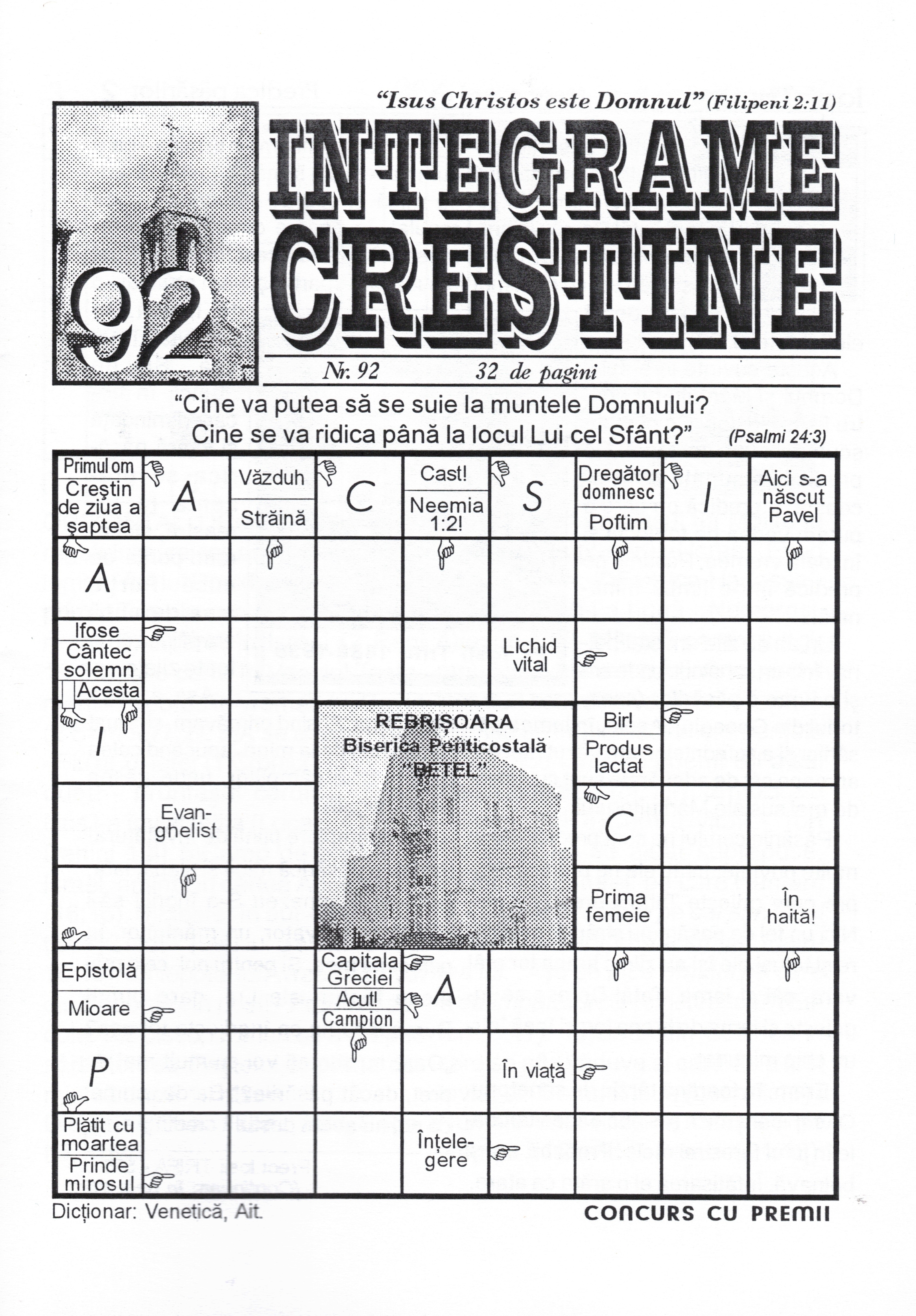 Integrame crestine - nr. 92 Integrame crestine - nr. 92