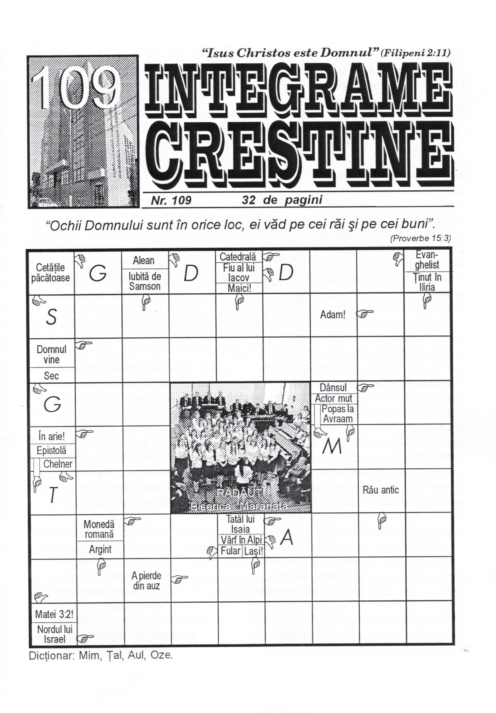 Integrame crestine - nr. 109 Integrame crestine - nr. 109