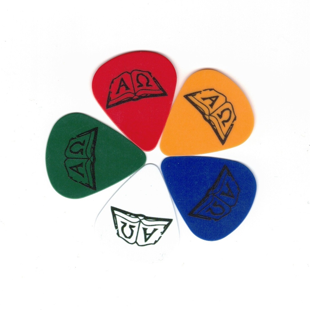Set de 5 pene de chitară culori diferite, 46mm (model 3) Set de 5 pene de chitară culori diferite, 46mm (model 3)