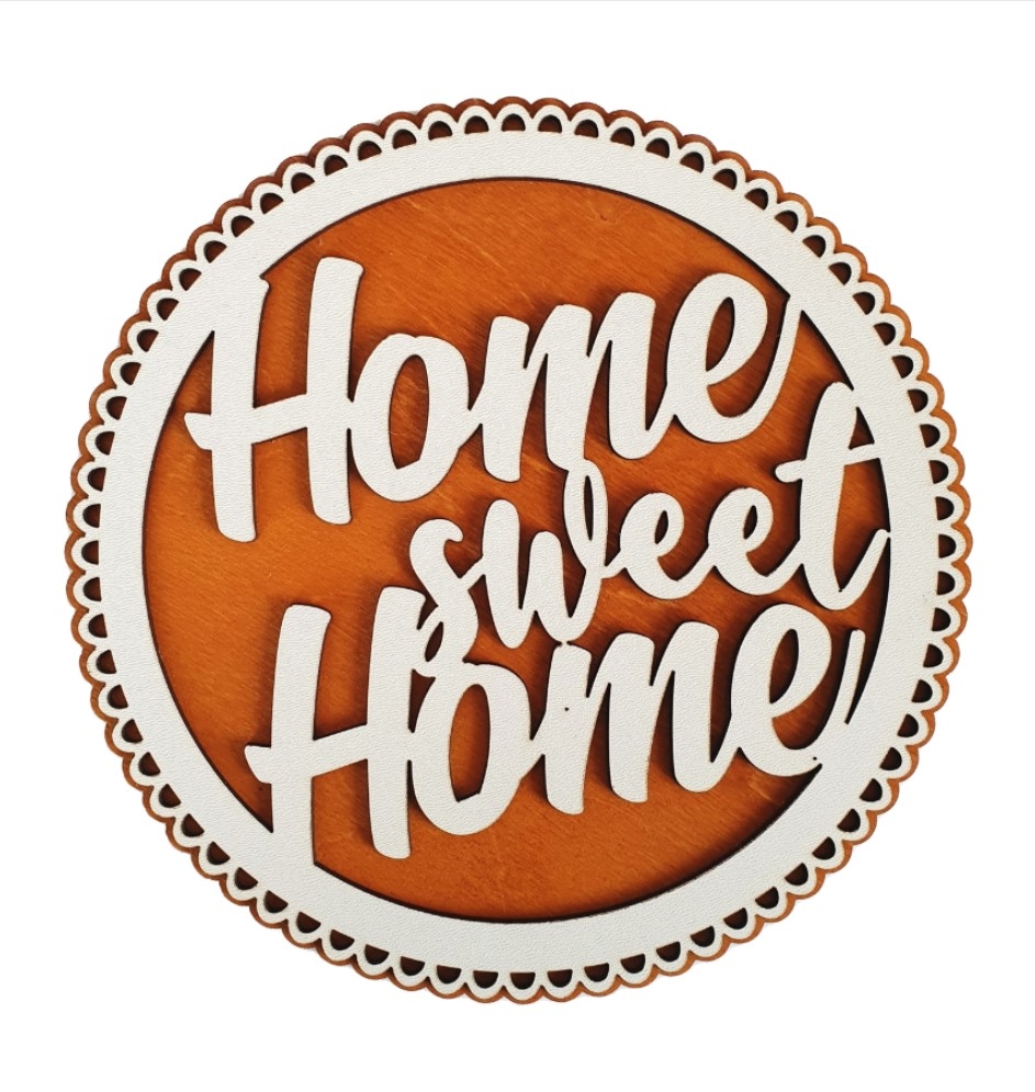Cadouri pentru casa - Suport oala din lemn - Home sweet home Cadouri pentru casa - Suport oala din lemn - Home sweet home