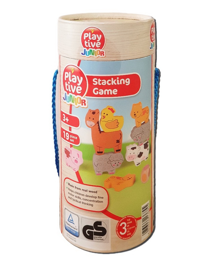 Cutie cu jocuri - Joc stivuire (19 piese) Cutie cu jocuri - Joc stivuire (19 piese)