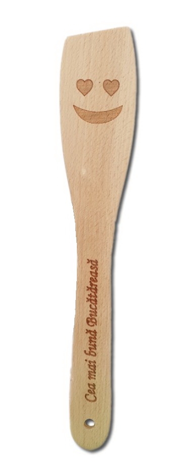 Spatula lemn personalizata - Cea mai buna Bucatareasa