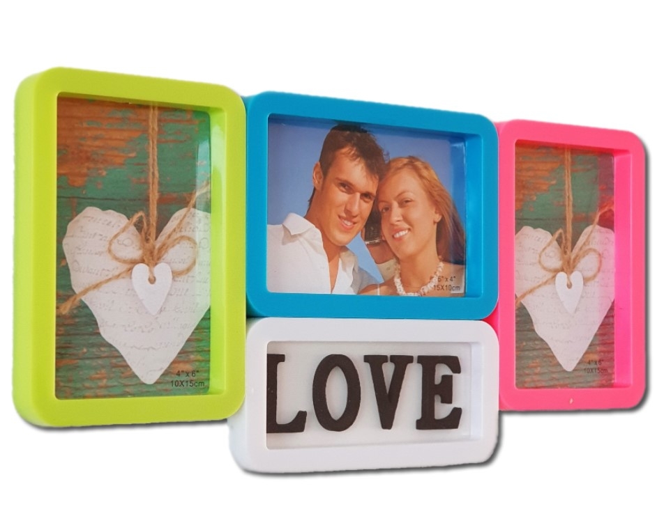 Rama foto love - 3 poze 15x10cm Rama foto love - 3 poze 15x10cm