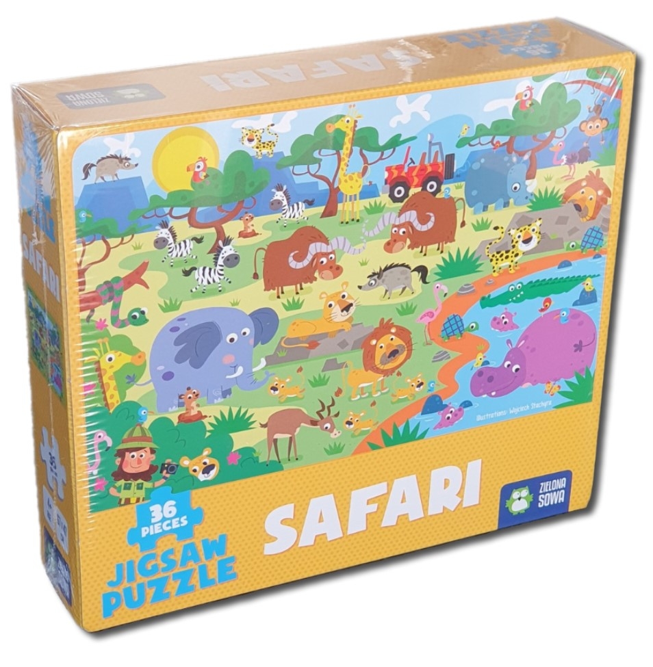 Puzzle Safari -36 piese,Animale Jungla(4+) Puzzle Safari -36 piese,Animale Jungla(4+)