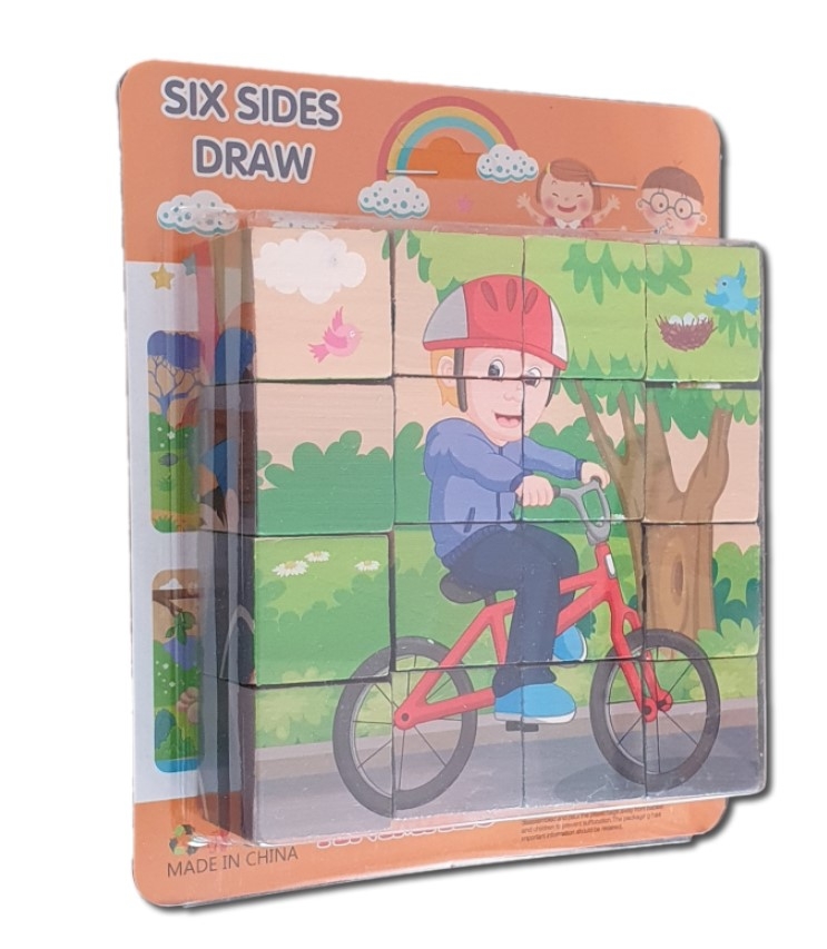 Puzzle din lemn,6  imagini - Sport Puzzle din lemn,6  imagini - Sport