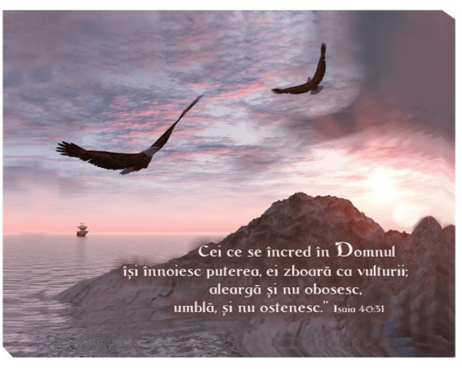 Tablou canvas (25x30cm) - Cei ce se încred în Domnul (2) Tablou canvas (25x30cm) - Cei ce se încred în Domnul (2)