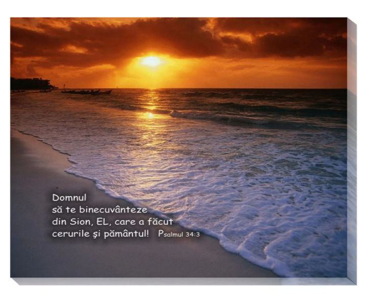 Tablou canvas (25x30cm) -  Domnul să te binecuvinteze Tablou canvas (25x30cm) -  Domnul să te binecuvinteze