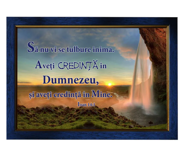 Tablou A4 - Să nu vi se tulbure inima