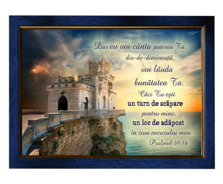 Tablou A4 - Eu voi cânta puterea Ta