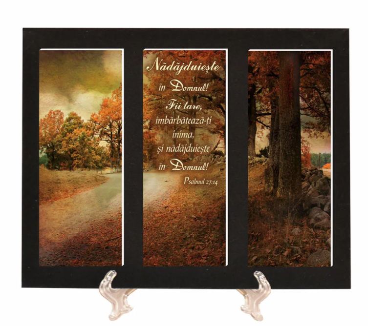 Placheta catifea - Nădăjduiește în Domnul