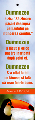 Semn de carte cu panglica  portocalie -   Versete:  "Dumnezeu a zis: „Să zboare păsări deasupra pământului pe întinderea cerului.” Dumnezeua făcut şi orice pasăre înaripată după soiul ei. Dumnezeu S-a uitat la tot ce făcuse; şi iată că erau foarte bune." Semn de carte cu panglica  portocalie -   Versete:  "Dumnezeu a zis: „Să zboare păsări deasupra pământului pe întinderea cerului.” Dumnezeua făcut şi orice pasăre înaripată după soiul ei. Dumnezeu S-a uitat la tot ce făcuse; şi iată că erau foarte bune."