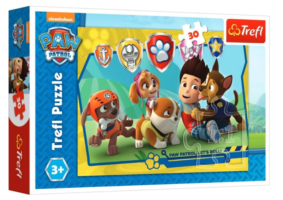 Puzzle Trefl 30 piese, Ryder si prietenii, Paw Patrol - Activitati pentru copii (3+) Puzzle Trefl 30 piese, Ryder si prietenii, Paw Patrol - Activitati pentru copii (3+)