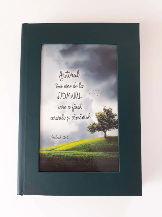 Agenda nedatată ”AJUTORUL ÎMI VINE DE LA DOMNUL”