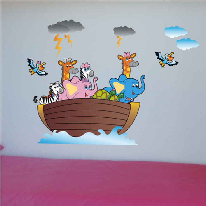 Autocolant de perete "Arca lui Noe" (50 x 70 cm) Autocolant de perete "Arca lui Noe" (50 x 70 cm)