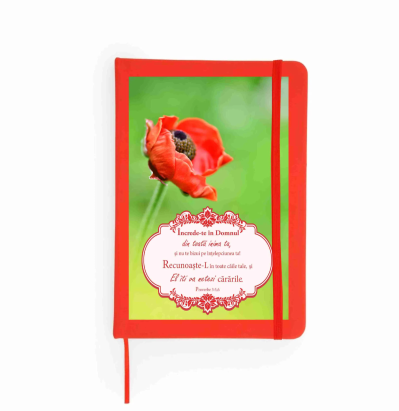 Notes A5 cu versete biblice - Încrede-te în Domnul