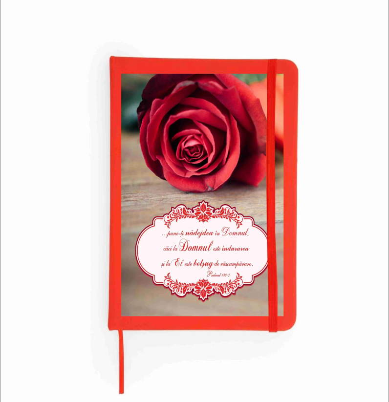 Notes A5 cu versete biblice - Pune-ți nădejdea în Domnul