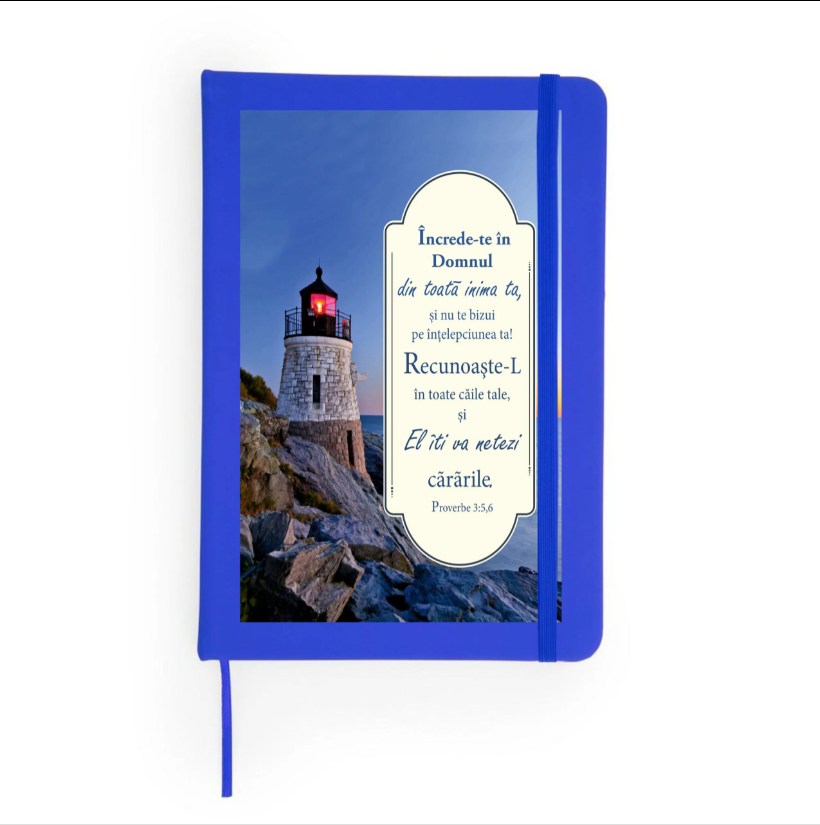 Notes A5 cu versete biblice - Încrede-te în Domnul din toată inima ta