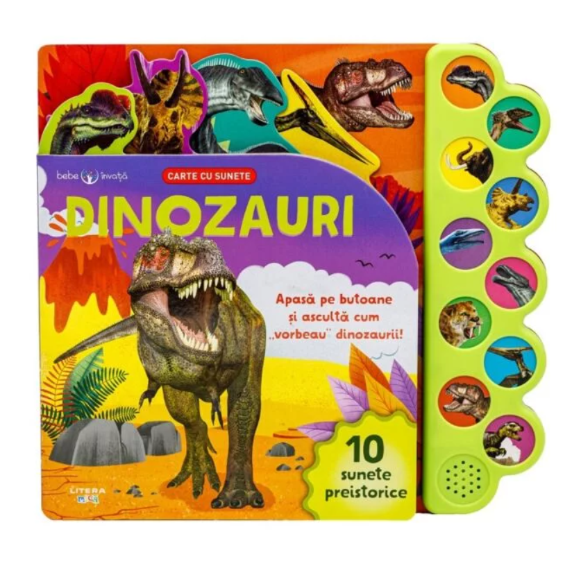 Bebe invață. Dinozauri. Carte cu sunete
