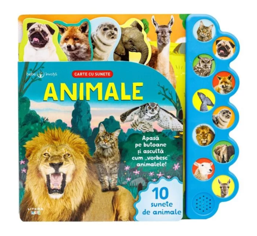 Bebe invață. Animale. Carte cu sunete Bebe invață. Animale. Carte cu sunete