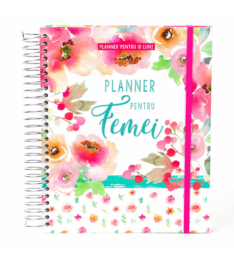 Planner pentru femei - Agenda pentru femei - 18 luni, nedatat
