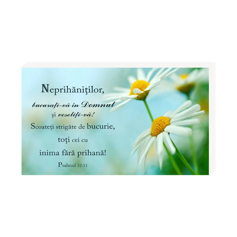 Neprihăniților bucurați-vă în Domnul- Placheta birou Neprihăniților bucurați-vă în Domnul- Placheta birou