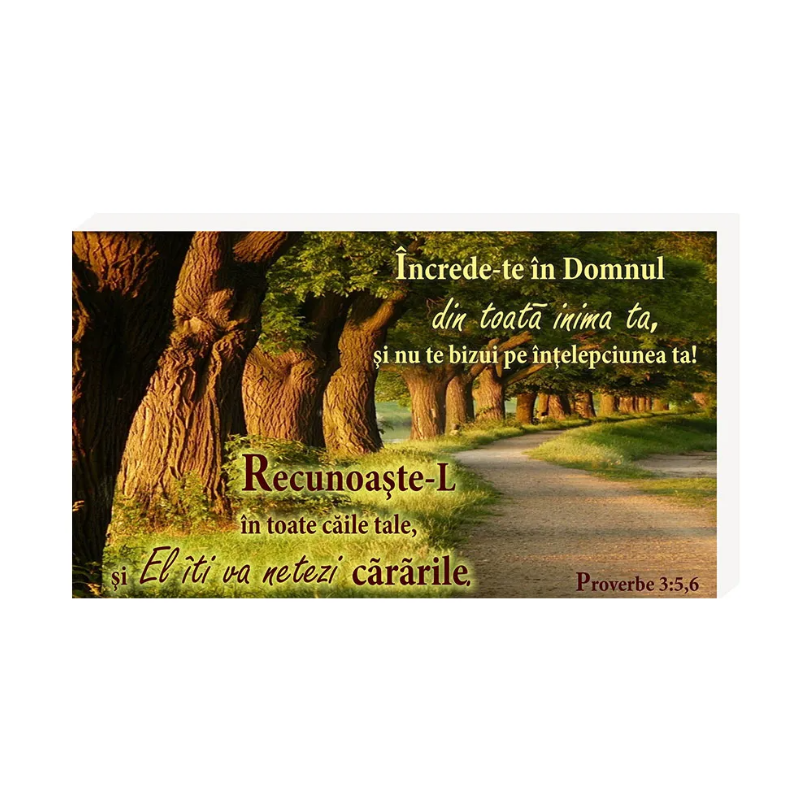 Încrede-te în Domnul- Placheta birou Încrede-te în Domnul- Placheta birou