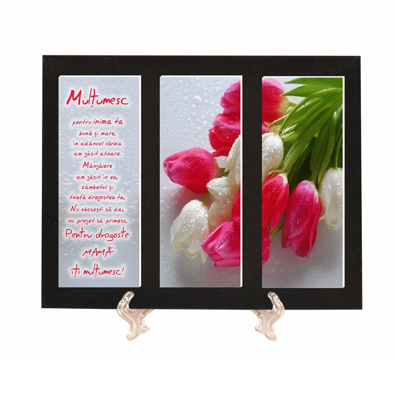 Placheta catifea - Mamă, mulțumesc pentru inima ta Placheta catifea - Mamă, mulțumesc pentru inima ta