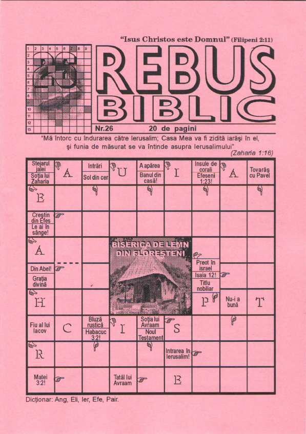 Rebus biblic - nr. 26 Rebus biblic - nr. 26