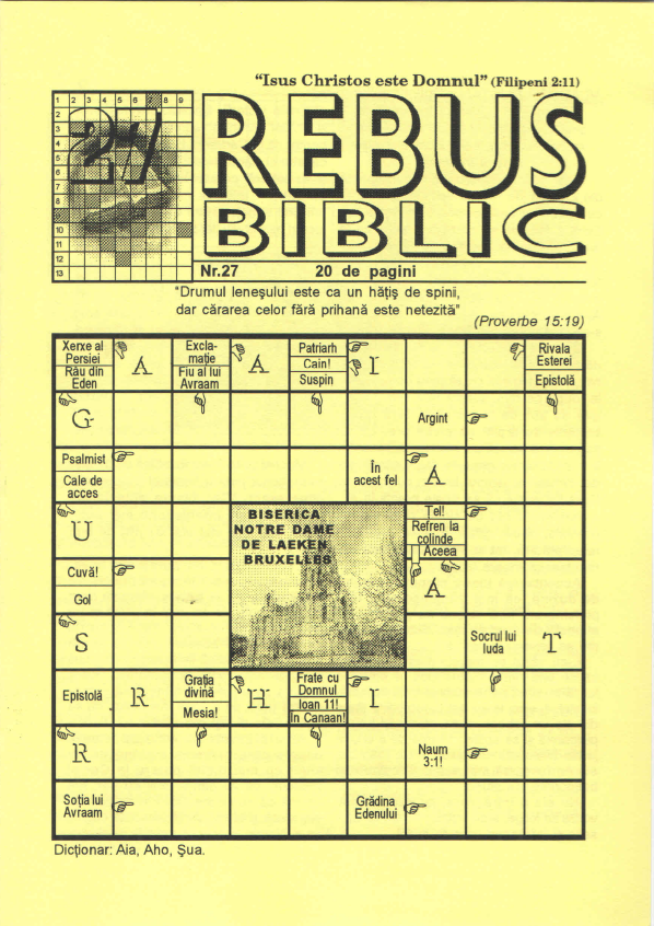 Rebus biblic - nr. 27 Rebus biblic - nr. 27