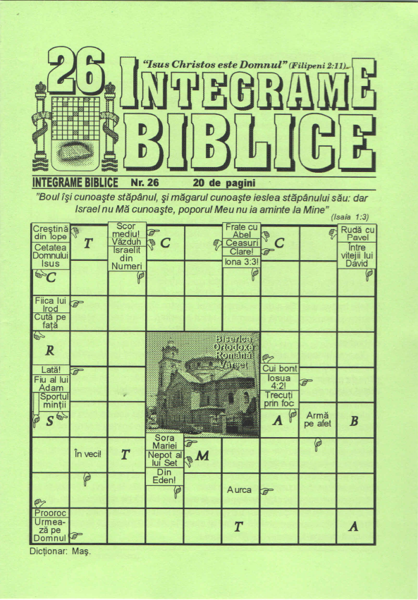 Integrame biblice - nr. 26 Integrame biblice - nr. 26