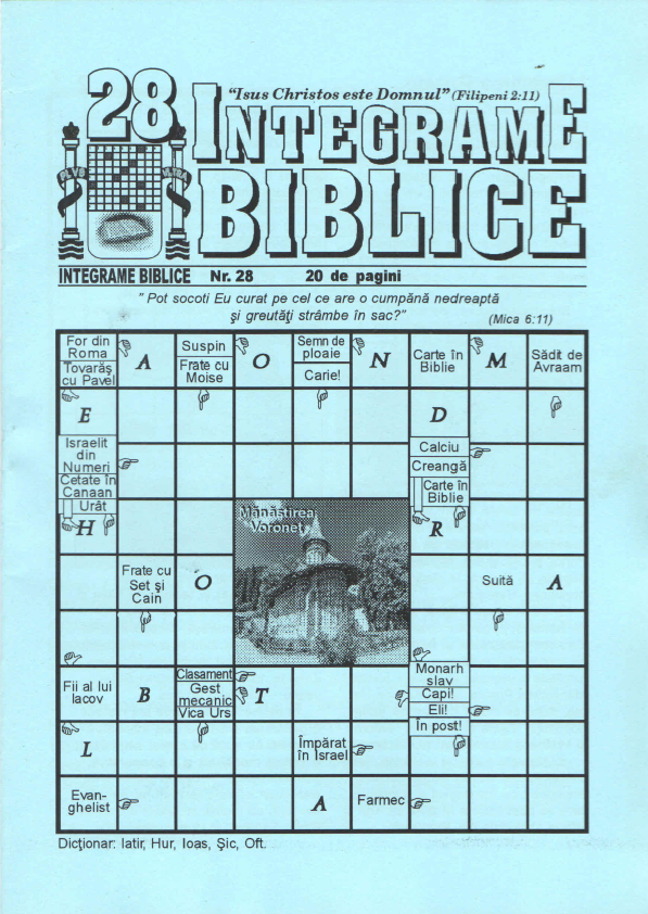 Integrame biblice - nr. 28 Integrame biblice - nr. 28