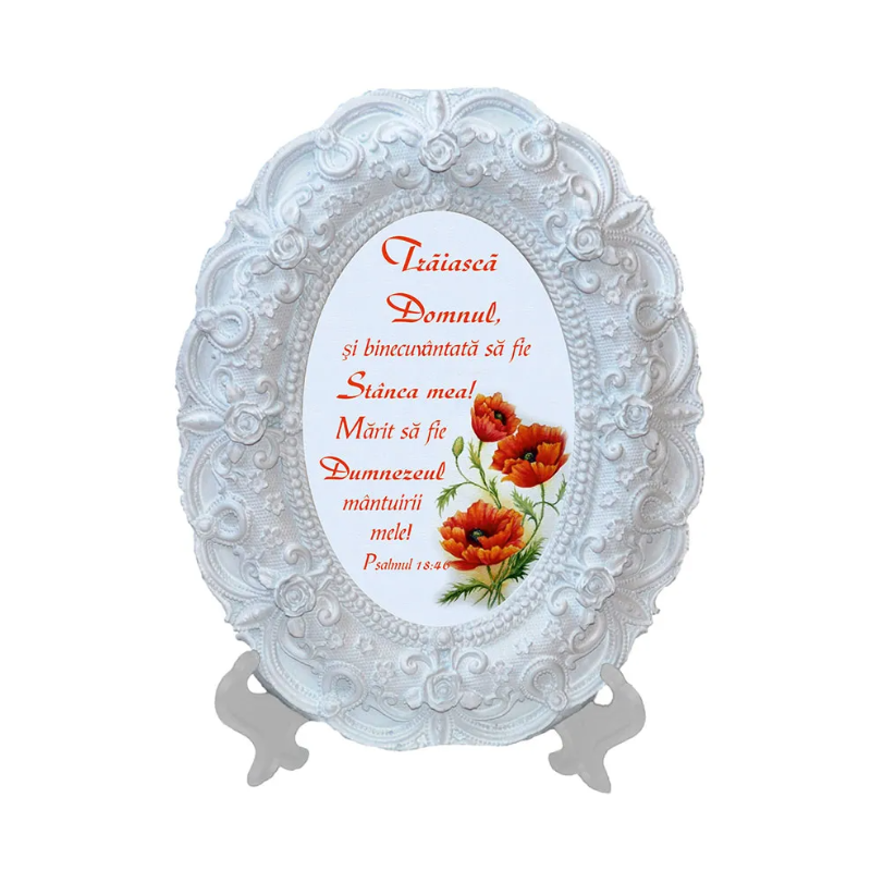 Tablou oval - Traiască Domnul