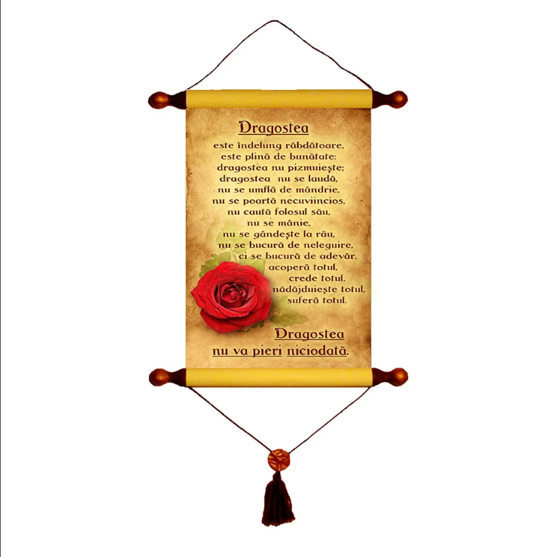 PAPIRUS A4 (30x20cm) - Dragostea este indelung rabdatoare PAPIRUS A4 (30x20cm) - Dragostea este indelung rabdatoare