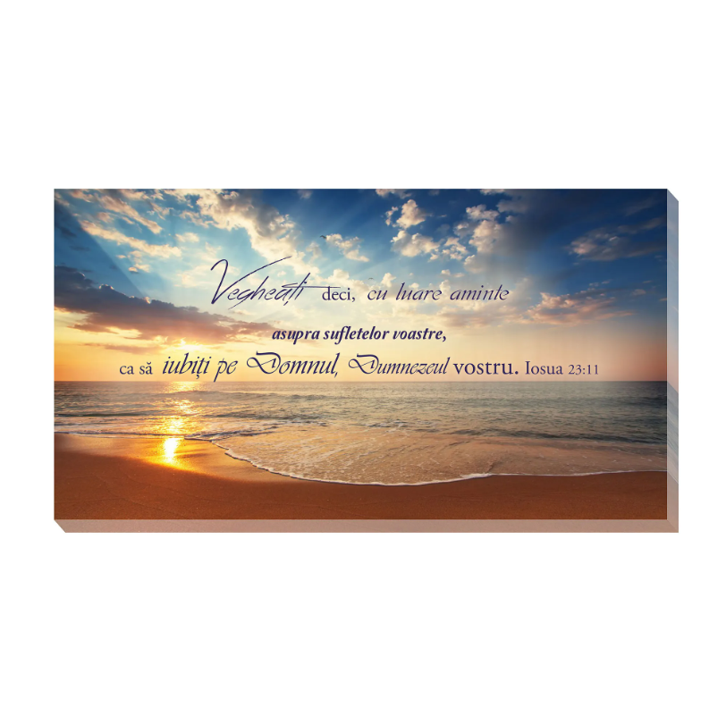 Tablou canvas - Vegheați cu luare aminte (25x50 cm)