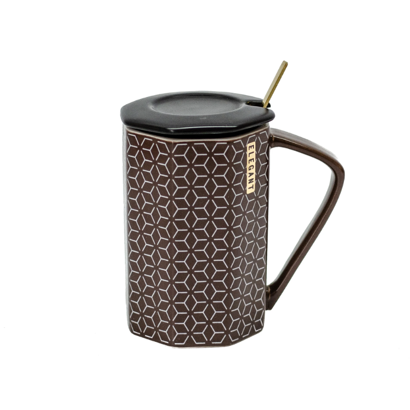 Ceainic elegant, maro (14 x 7 cm) Ceainic elegant, maro (14 x 7 cm)