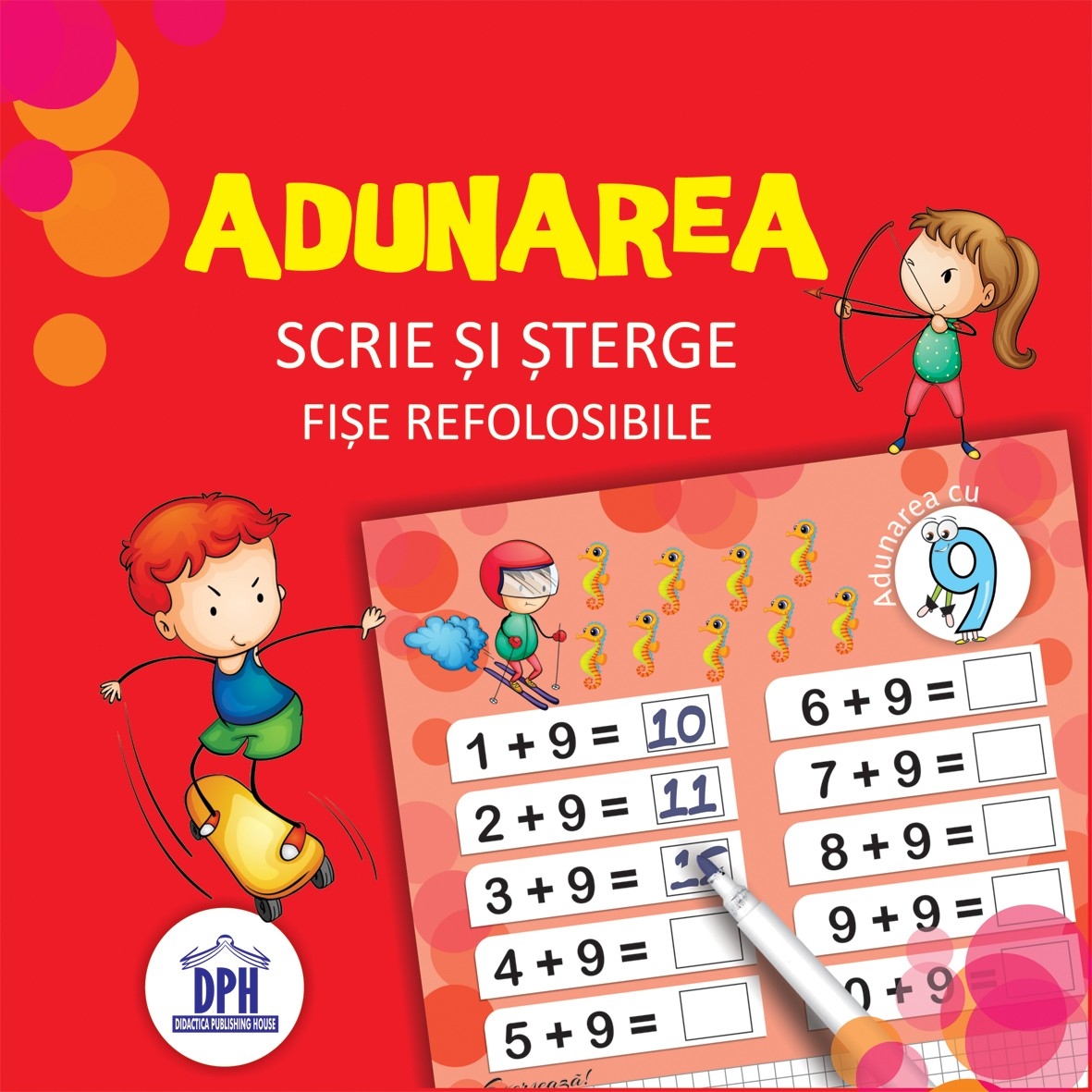 Scrie si sterge - Adunarea - Activitati pentru copii (5-10 ani) Scrie si sterge - Adunarea - Activitati pentru copii (5-10 ani)