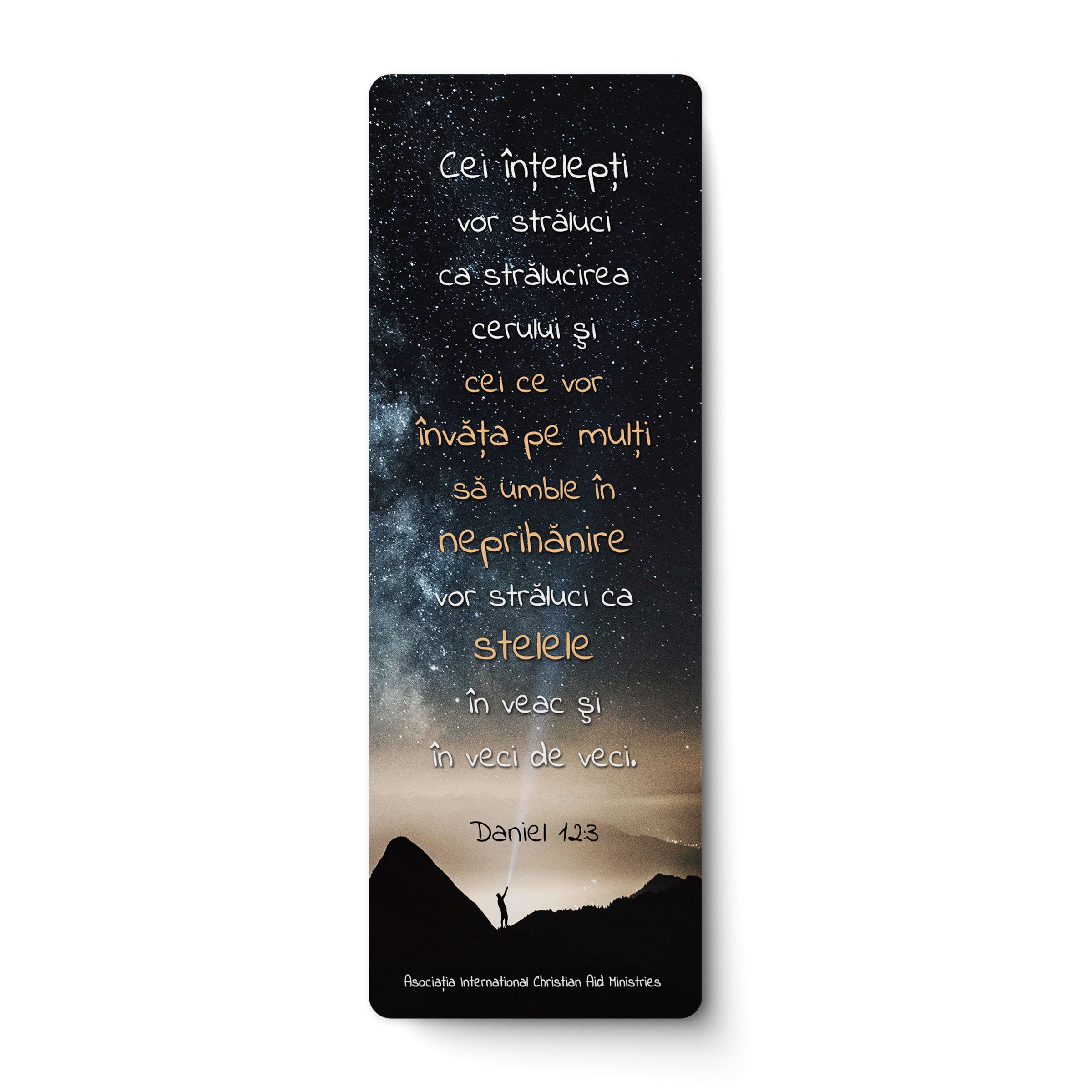 Semn de carte – Daniel 12:3 - Cei înțelepți vor străluci Semn de carte – Daniel 12:3 - Cei înțelepți vor străluci