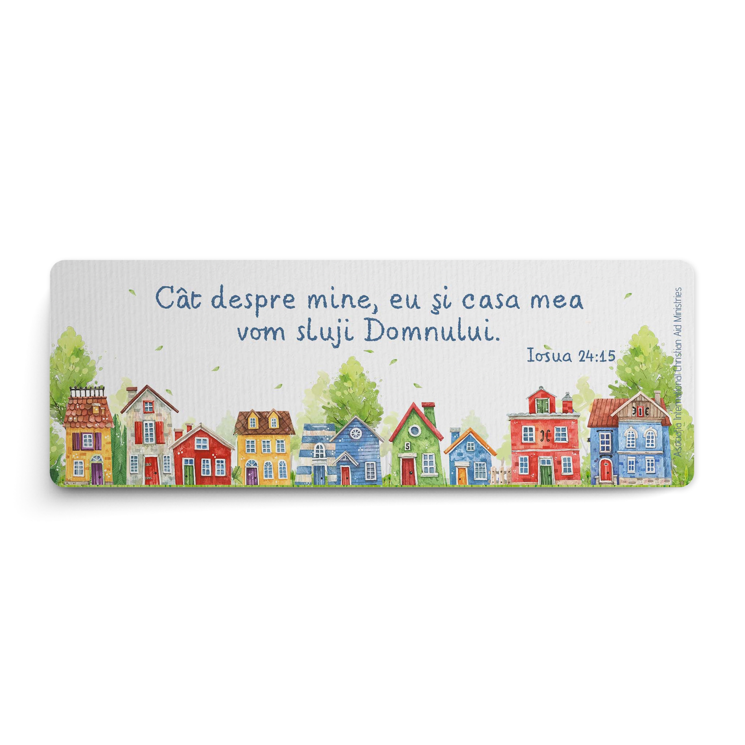 Semn de carte – Iosua 24:15 - Eu și casa mea