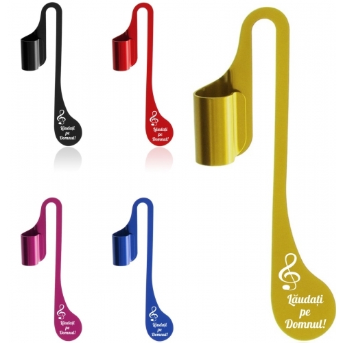 Semn carte metalic, Laudati pe Domnul! (ALBASTRU) Semn carte metalic, Laudati pe Domnul! (ALBASTRU)