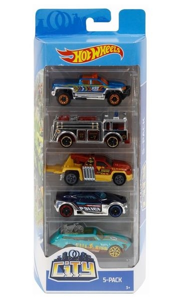 Set 5 Masini, Hot Wheels - City, Model 2 - Jucarii pentru copii Set 5 Masini, Hot Wheels - City, Model 2 - Jucarii pentru copii