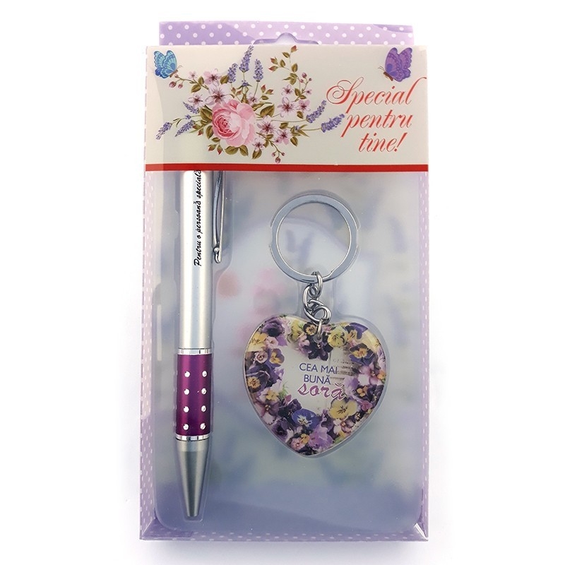 Set breloc cu pix - Cea mai buna sora